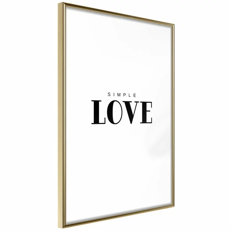 Plakat - Prosta miłość - obrazek 1