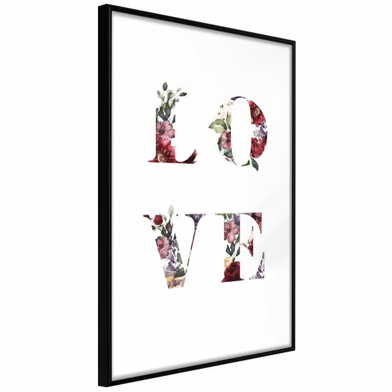 Plakat - Kwiatowe Love - obrazek 1