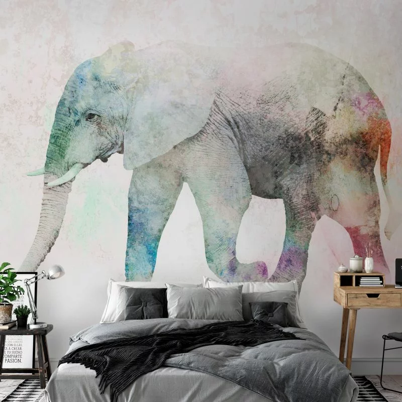 Fototapeta - Malowany słoń - obrazek 1