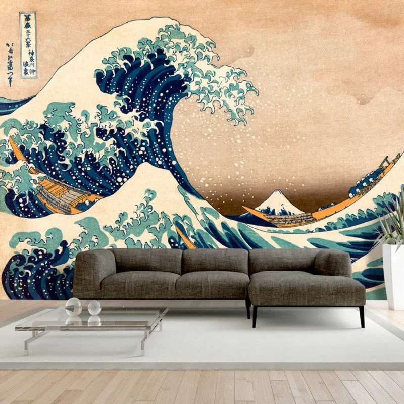 Fototapeta wodoodporna - Hokusai: Wielka fala w Kanagawie (Reprodukcja) - obrazek 1