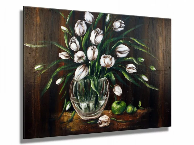 Obraz ręcznie malowany - tulipany - obrazek 1
