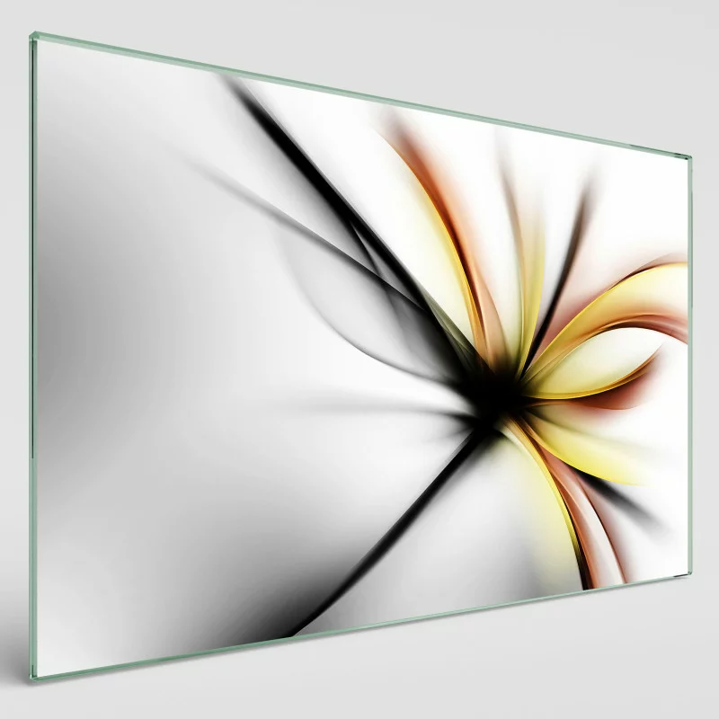 Obraz na szkle hartowanym - kwiat abstrakcja - obrazek 1