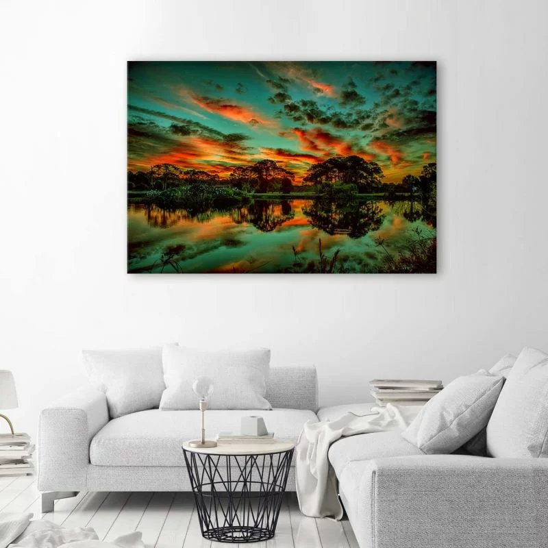 Obraz Deco Panel, Chmury nad jeziorem - obrazek 1
