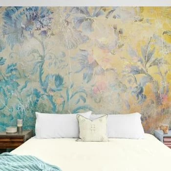 Fototapeta do sypialni - Kwiatowe Marzenie - Artystyczna Dekoracja Ścienna