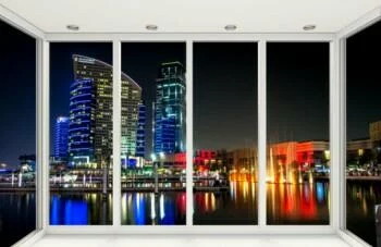 Fototapeta 3D noc w Dubaju - obrazek 2