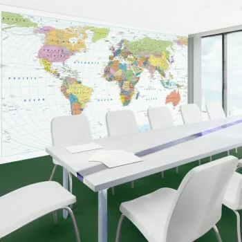 Fototapeta do biura z mapą świata