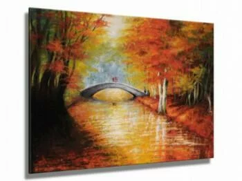 Obraz ręcznie malowany - mostek
