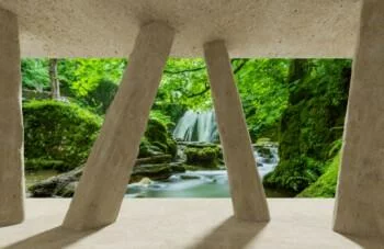 Fototapeta 3D wodospad w dżungli - obrazek 2