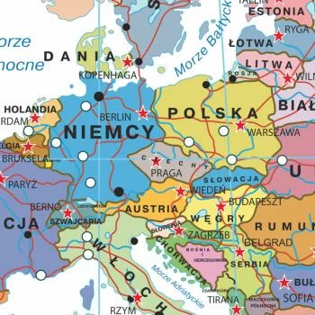 Fototapeta mapa świata w języku polskim - obrazek 3