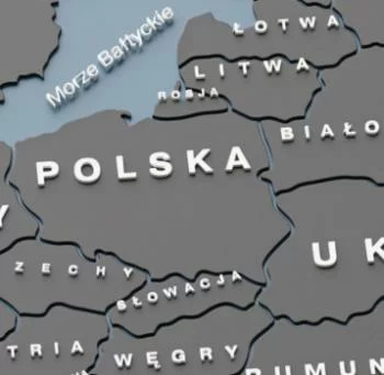 Fototapeta na wymiar - mapa 3d polskie napisy - obrazek 3