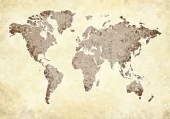 Fototapeta mapa świata ciepłe kolory - obrazek 2