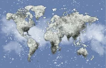 Fototapeta na wymiar - mapa świata blue - obrazek 2