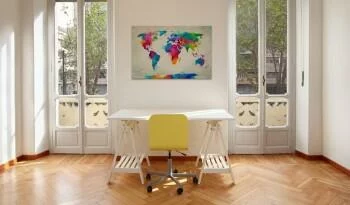 Obraz - Map of the world - an explosion of colors - obrazek 2
