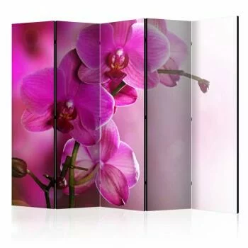 Parawan 5-częściowy - Różowa orchidea II