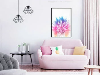 Plakat - Tęczowy pióropusz ananasa - obrazek 2