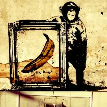 Tapeta Banksy kolorowy kolaż - obrazek 4