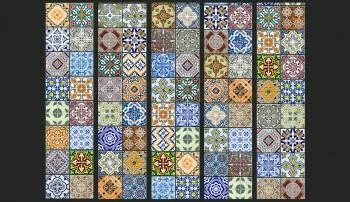 Tapeta arabeska kolorowa mozaika wzór - obrazek 2