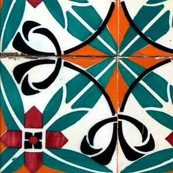 Tapeta arabeska kolorowa mozaika wzór - obrazek 4