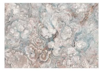 Fototapeta - Marmurowe kwiaty - naturalna struktura kamienia w pastelowych barwach - obrazek 2