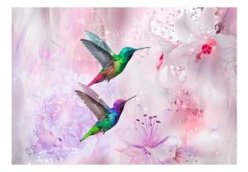 Fototapeta wodoodporna - Kolorowe kolibry (fioletowy) - obrazek 2