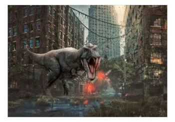 Fototapeta wodoodporna - Dinozaur w mieście - obrazek 2