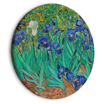 Obraz okrągły - Irysy (Vincent van Gogh)