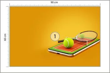 Fototapeta Tenis Na Smartfonie - obrazek 3