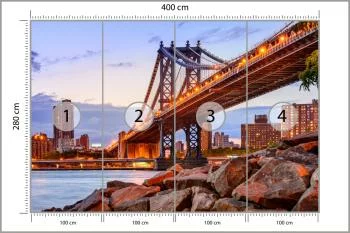 Fototapeta Manhattan Bridge Ny - obrazek 3