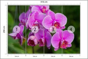 Fototapeta Kwiaty Orchidei 3D - obrazek 3